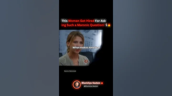 This Women Got Hired For Asking Such a Moronic Question🤵‍♀️🤑🔥#job #rich #money #usa #podcast #shorts