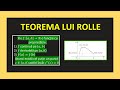 TEOREMA LUI ROLLE CLASA 11 ANALIZA MATEMATICA LIMITE DERIVATE BACALAUREAT FUNCTII CONTINUE EXERCITII