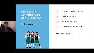 Leveraging Generative AI in Education - A M Aditya
