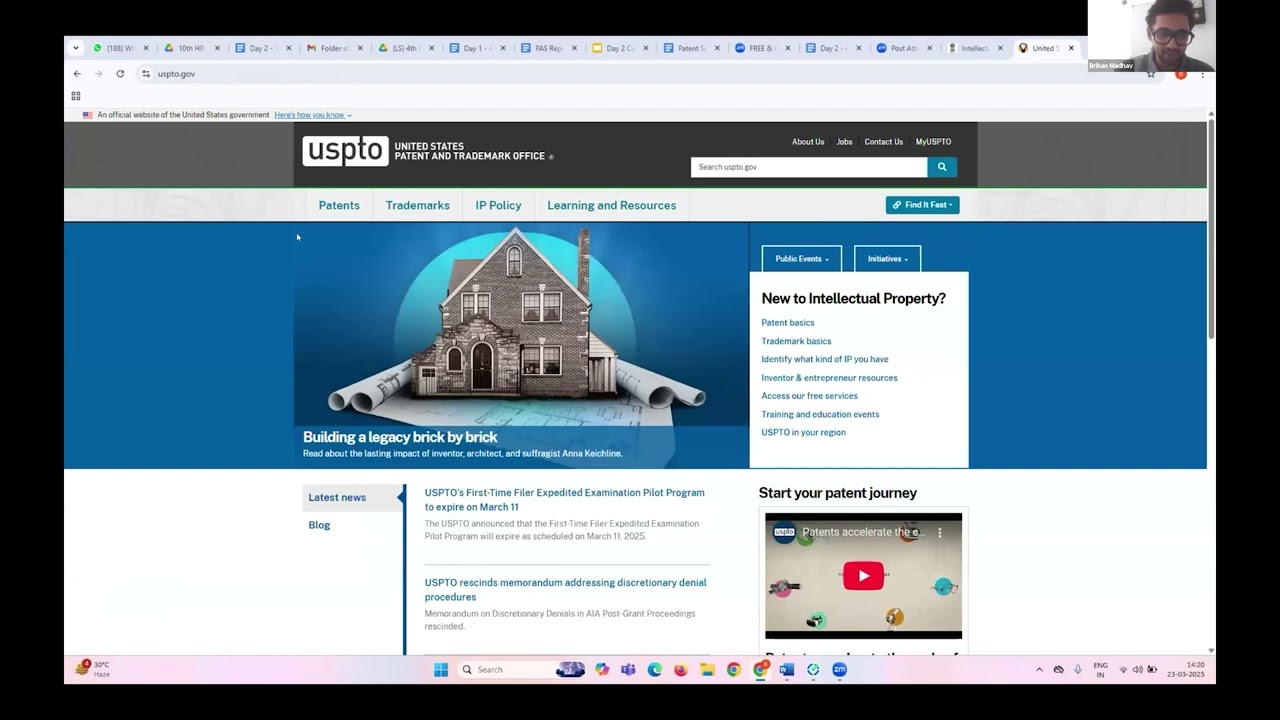 How to conduct a patent search on the USPTO website