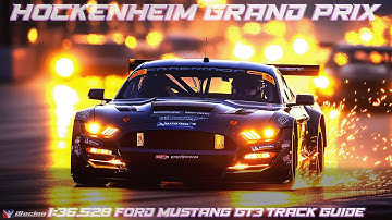 Hockenheim Ford Mustang GT3 Track Guide 1:36.528 | iRacing #iracing