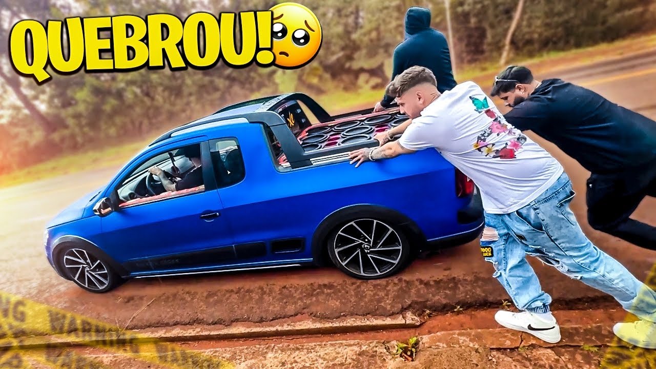 SAVEIRO CROSS rebaixada LOTADA de SOM😱⚠️