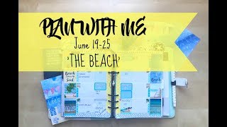 PLAN WITH ME | A5 / Large kikki.K Planner | BEACH