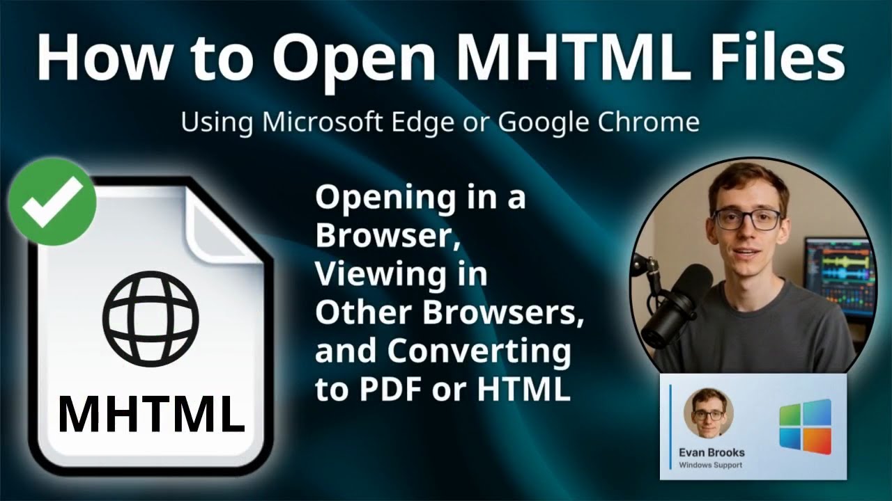 How Do I Open An Mhtml File