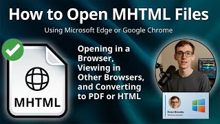 How to Open MHTML Files (Microsoft Edge or Google Chrome)