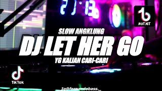 DJ LET HER GO SLOW ANGKLUNG || SANTUY🎶REMIX 2022🔊BY FERNANDO BASS