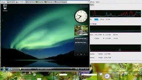 Ubuntu with vmware running Vista