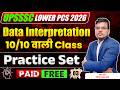 UPSSSC LOWER PCS 2026 | D.I (Data Interpretation) | Exam Oriented Batch | Important MCQs Practice