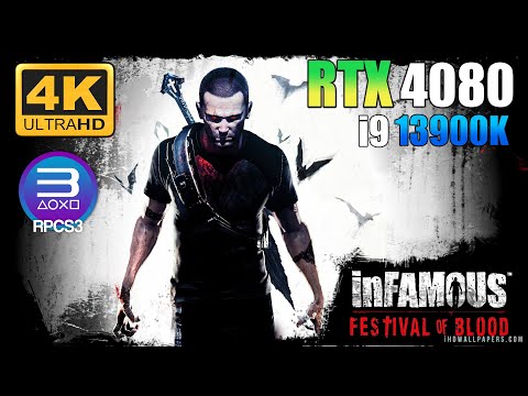 Infamous Festival of Blood PC Gameplay | RPCS3 Emulator |Playable✔️| RTX 4080 | i9 13900K | 4K 60FPS