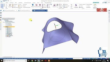 #SolidEdge Surface Modeling #PROJECT #SWEEP #INTERSECT #EXTEND #TRIM