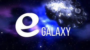 Enve. 2d animation. Galaxy background. imitation of a 3d object. Teaser