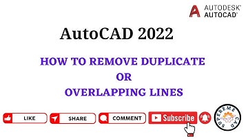 AUTOCAD TUTORIAL (2022)-HOW TO REMOVE DUPLICATE OR OVERLAPPING LINES | OVERKILL COMMAND IN AUTOCAD