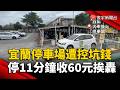 宜蘭停車場遭控坑錢 停11分鐘收60元挨轟｜#寰宇財經新聞
