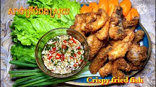 #PichCooking#សាច់ត្រីបំពងស្រួយ Crispy fried Fish 바삭한 생선 튀김-Pich Cooking