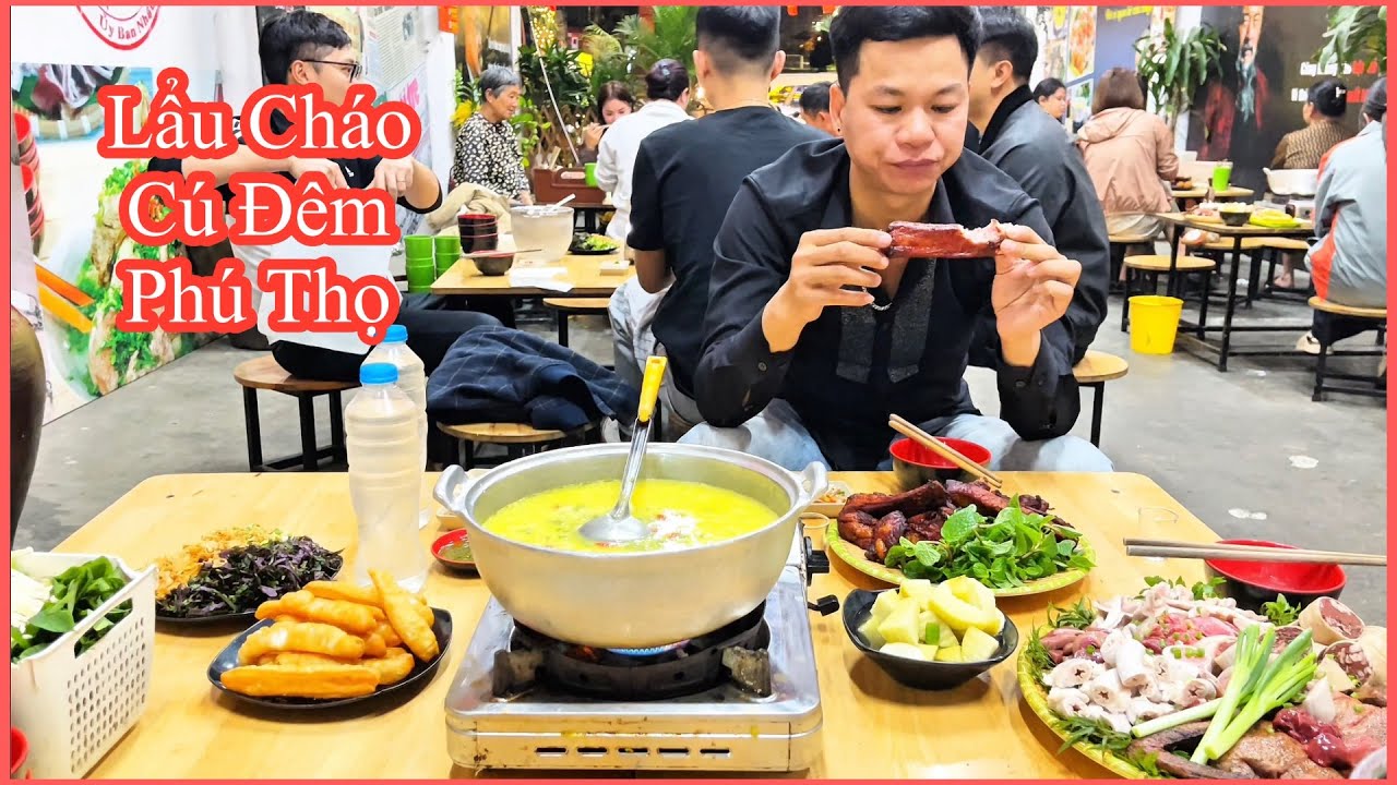 review lẩu cháo hót nhất đất vĩnh yên phú thọ//bếp vn#food #mukbang #cooking 