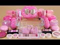 "One Color Series Season 7" Mixing PINK Makeup,More Stuff &PINK Slime Into slime!