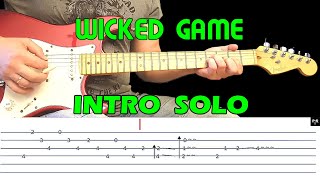 WICKED GAME - Guitar lesson - Guitar intro (with tabs) - Chris Isaak - fast & slow version screenshot 5