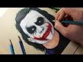 Drawing THE JOKER (Heath Ledger) -SpeedDrawing  Nimauke ...