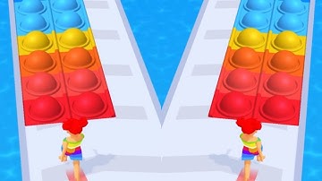 Pop It Run‪ ​- All Levels Gameplay Android,ios