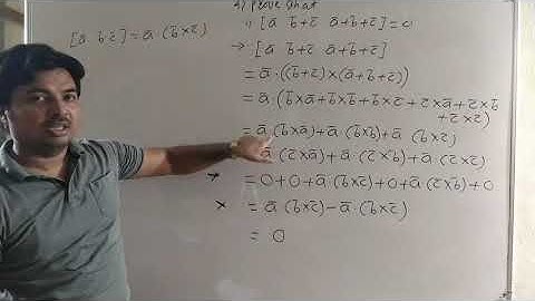 Vectors Lec44 : Exercise 5.5 : examples 4, 5 : Scalar Triple Product of Vectors
