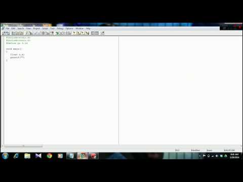 BASIC C PROGRAMMING-AREA OF CIRCLE(HD)