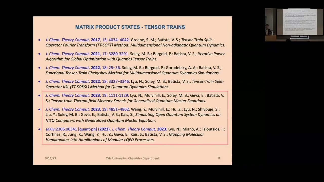 Non Markovian Dynamics Workshop - Victor Batista
