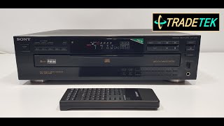 Sony CDPC335 5Disc CD Player  First Look & Demo!