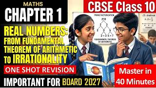 Class 10 Maths Chapter 1: Real Numbers Full Chapter One Shot Revision | CBSE Board Exam 2027