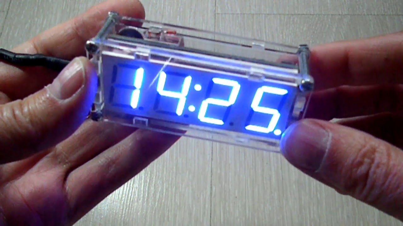 LED ЧАСЫ DIY KIT с термометром и будильником.