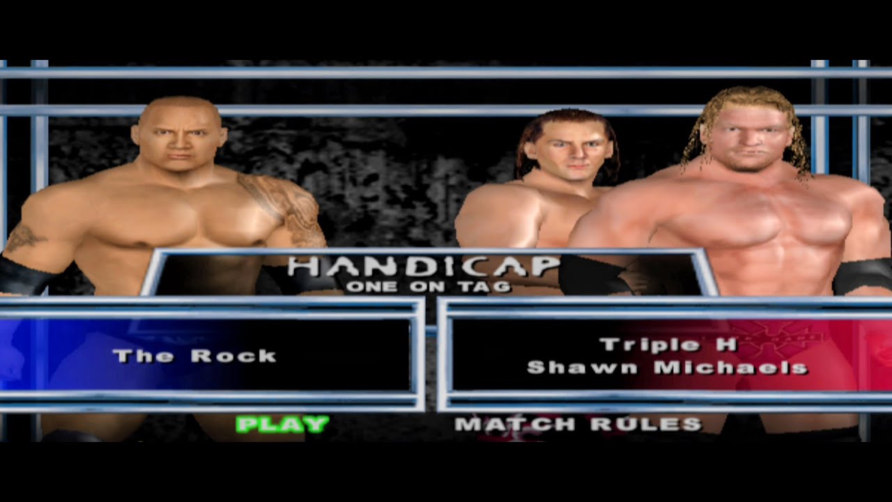 The Rock vs Triple H & Shawn Michaels | Epic Handicap Match | WWE HCTP |