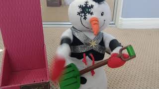Square Island LLC Animated Hard Rock Snowman
