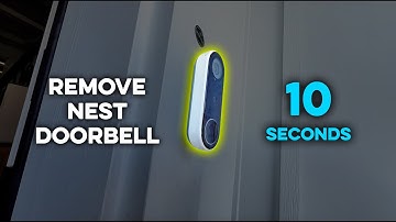 How To Remove Nest Doorbell From Wall (10 Seconds)