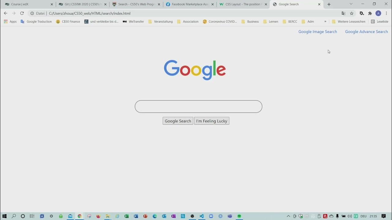 How to make Google Search Webpage with HTML and CSS - YouTube