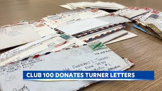 Club 100 donates World War II letters of Lt. Col. Farrant Turner to state
