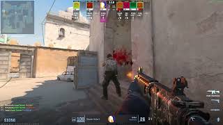 Dust 2 B site spraydown