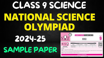 Best MCQ NSO Class 9 Science Olympiad | Class 9th Science - 2024 sample paper #class9olympiad