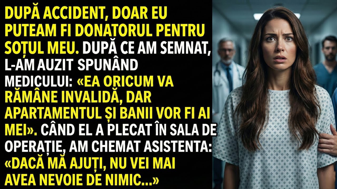 „Doar tu mă poți salva”, implora soțul. Dar medicului i-a spus. „Principalul e că apartamentul...