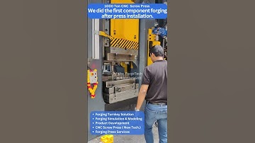 1000 CNC Screw Press | Aluminum Forging | Forging Turnkey Solution | CNC Screw Press | Automation