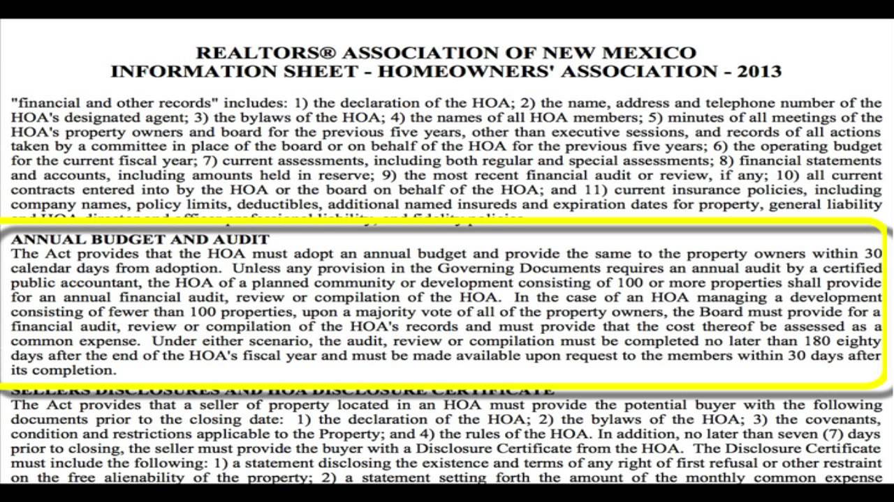 Homeowners' Association Act YouTube