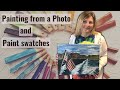 Painting waves and Making paint swatches