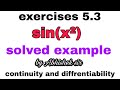 Continuity And Diffrentiability (NCERT ) solved example in hindi || exercises 5.3 #mastermind #with