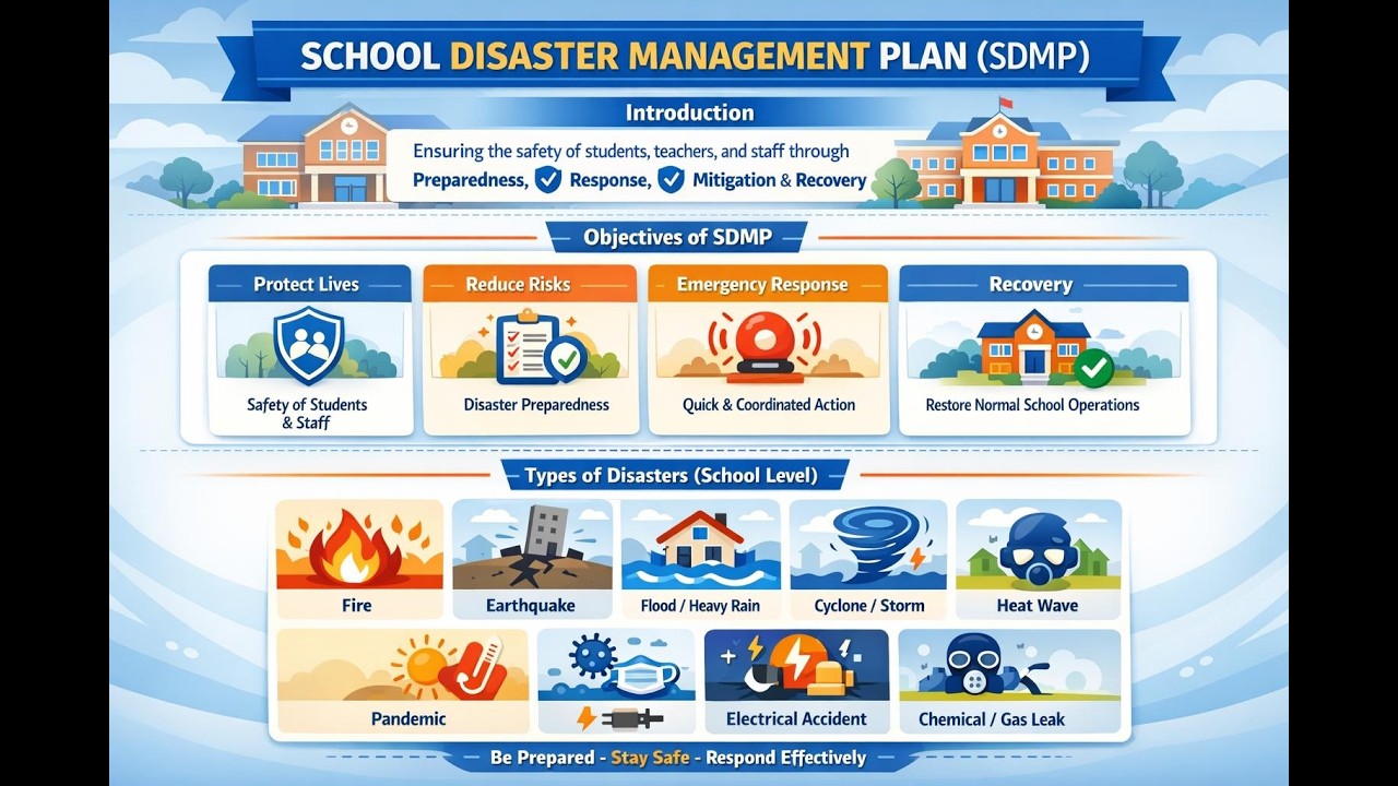 Sdmp Project School Disaster Management Plan (SDMP) | શાળા માટે ફરજિયાત? | Full ...