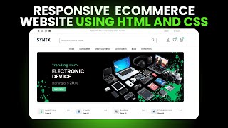 How To Build Ecommerce Website Using HTML and CSS Step by Step | Part 4
