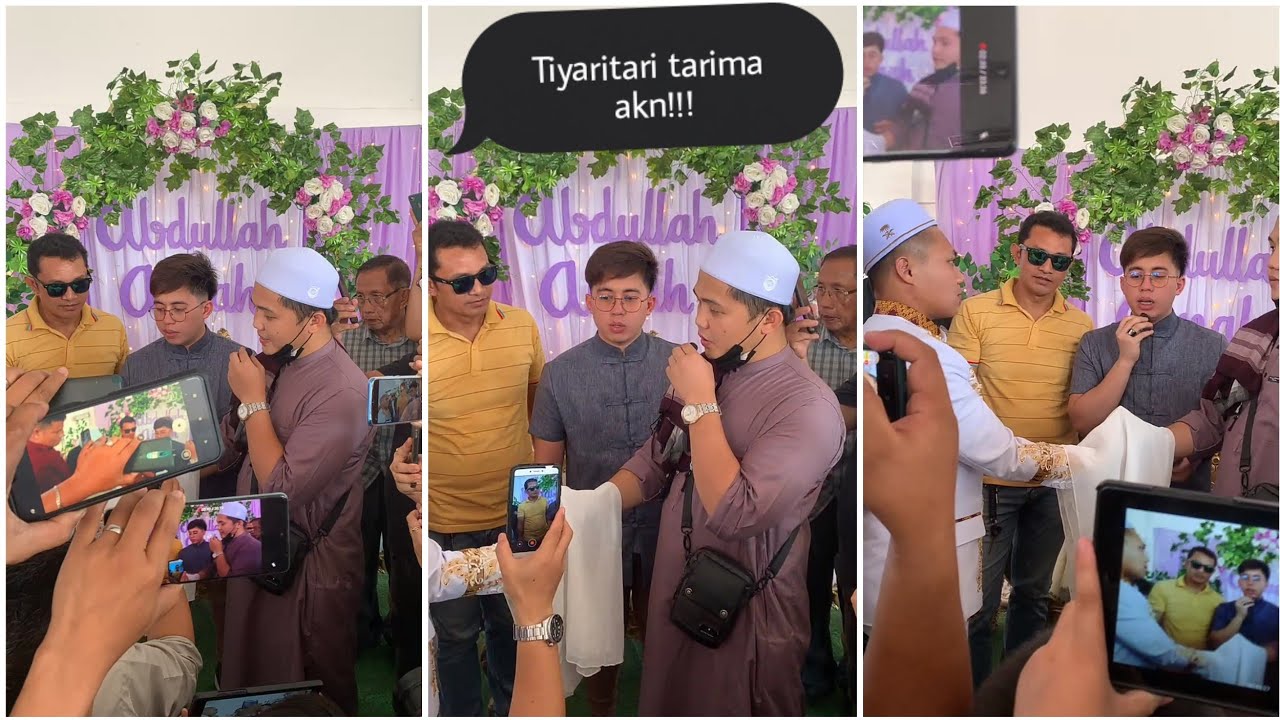 ABDULLAH & AINAH WEDDING || USTADH MUHAMMAD KHALIL WASIYAT || USTADH KHALIL  READING QUR'AN