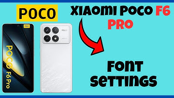 Font Size & Style || How to use Custom font size and style || Font settings Xiaomi Poco F6 Pro