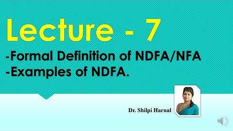 NFA Definition and examples | Non Deterministic Finite Automata | NFA examples | Lecture 7