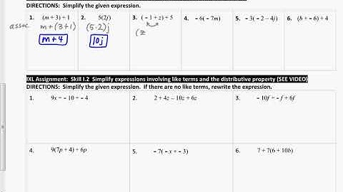 Algebra Chapter 1 IXL Skill H 3 Simplify variable expressions