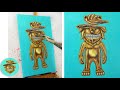 Como pintar a: Leon Dorado - Proceso de PINTURA