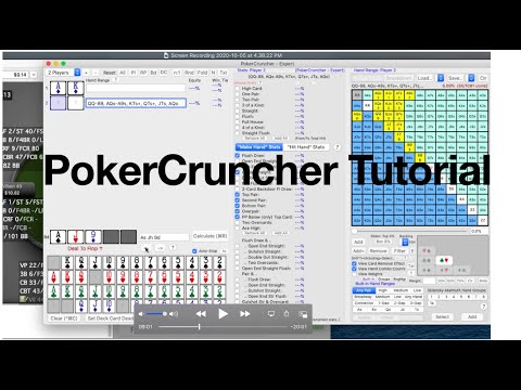 PokerCruncher Tutorial - Sample hand #1 - How to analyze a tight player in three bet pot