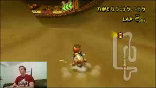 [MKWii WR] GCN Waluigi Stadium - 1:41.555 (Live reaction)